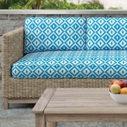 D2712 Lagoon fabric upholstered on furniture scene