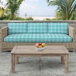 D2714 Teal fabric upholstered on furniture scene