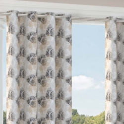D2721 Driftwood drapery fabric on window treatments