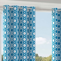 D2727 Pacific drapery fabric on window treatments