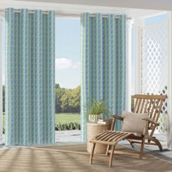 D2733 Capri drapery fabric on window treatments
