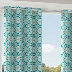 D2735 Seabreeze drapery fabric on window treatments