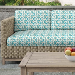 D2736 Mediterranean fabric upholstered on furniture scene