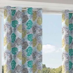 D2738 Jade drapery fabric on window treatments