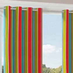 D2741 Festival drapery fabric on window treatments