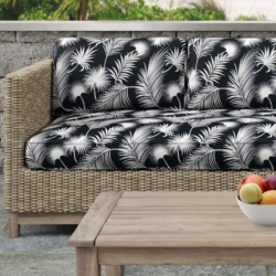 D2748 Obsidian fabric upholstered on furniture scene