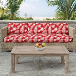 D2750 Crimson fabric upholstered on furniture scene