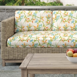 D2753 Tropical fabric upholstered on furniture scene