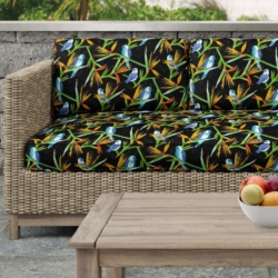 D2754 Jet fabric upholstered on furniture scene