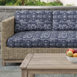 D2755 Midnight fabric upholstered on furniture scene