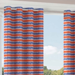 D2758 Fiesta drapery fabric on window treatments