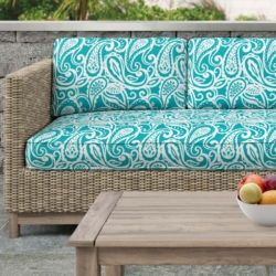 D2760 Caribbean fabric upholstered on furniture scene