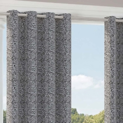 D2762 Onyx drapery fabric on window treatments