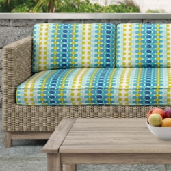 D2764 Ocean fabric upholstered on furniture scene