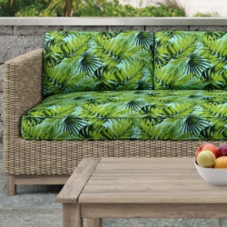 D2765 Palm fabric upholstered on furniture scene