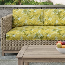 D2767 Aqua fabric upholstered on furniture scene