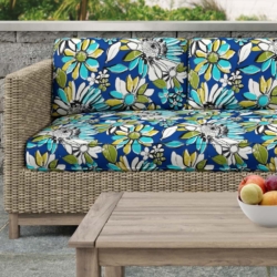D2771 Lapis fabric upholstered on furniture scene