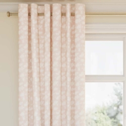 D2902 Petal drapery fabric on window treatments
