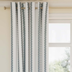 D2905 Royal drapery fabric on window treatments