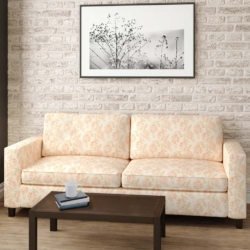 D2908 Blush fabric upholstered on furniture scene