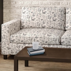D2909 Graphite fabric upholstered on furniture scene