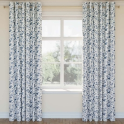 D2910 Midnight drapery fabric on window treatments