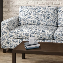 D2910 Midnight fabric upholstered on furniture scene