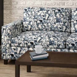 D2912 Sapphire fabric upholstered on furniture scene