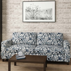 D2912 Sapphire fabric upholstered on furniture scene