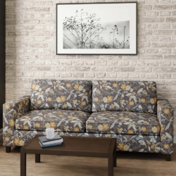D2915 Charcoal fabric upholstered on furniture scene