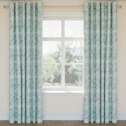 D2921 Capri drapery fabric on window treatments