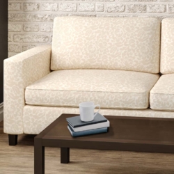 D2925 Neutral fabric upholstered on furniture scene