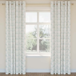 D2927 Rain drapery fabric on window treatments