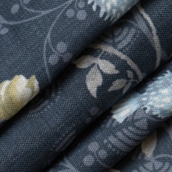 D2935 Indigo Upholstery Fabric Closeup to show texture
