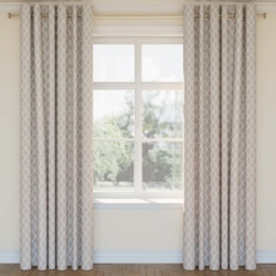 D2936 Cayenne drapery fabric on window treatments