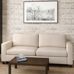 D2937 Lemon fabric upholstered on furniture scene