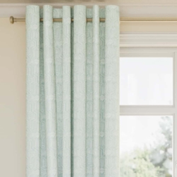 D2938 Water drapery fabric on window treatments