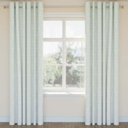 D2938 Water drapery fabric on window treatments