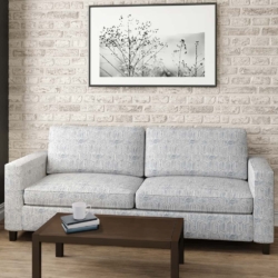 D2939 Powder Blue fabric upholstered on furniture scene