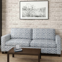 D2941 Sky fabric upholstered on furniture scene