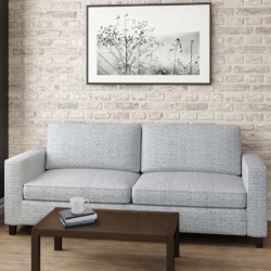 D2944 Cornflower fabric upholstered on furniture scene