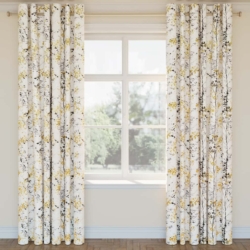 D2945 Tuscan Sun drapery fabric on window treatments