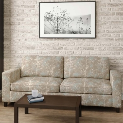 D2946 Mist fabric upholstered on furniture scene