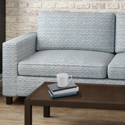 D2948 Lapis fabric upholstered on furniture scene