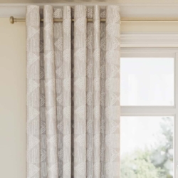 D2952 Silver drapery fabric on window treatments
