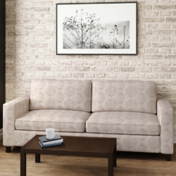 D2952 Silver fabric upholstered on furniture scene