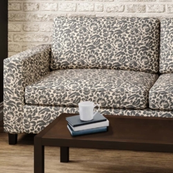 D2954 Slate fabric upholstered on furniture scene
