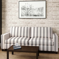 D2957 Flint fabric upholstered on furniture scene