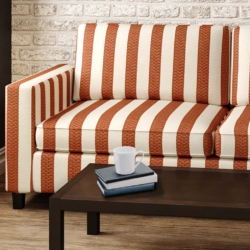 D2958 Spice fabric upholstered on furniture scene