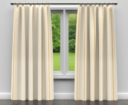 D300 Antique Noble Stripe drapery fabric on window treatments